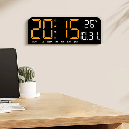 Verkkovirralla toimiva iso LED-kello