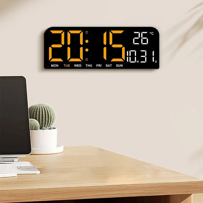 Verkkovirralla toimiva iso LED-kello