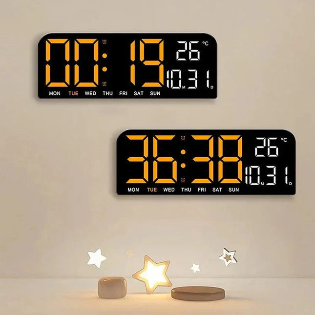 Verkkovirralla toimiva iso LED-kello