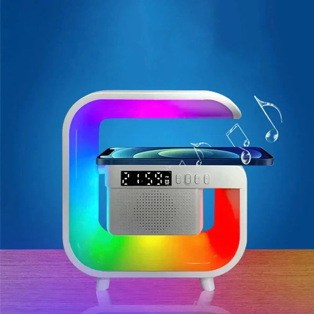 Kirkasvalo-lamppu herätyskellolla ja Bluetoothilla