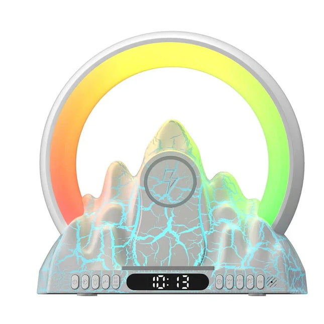 Lasten yövaloherätyskello vuori-designilla