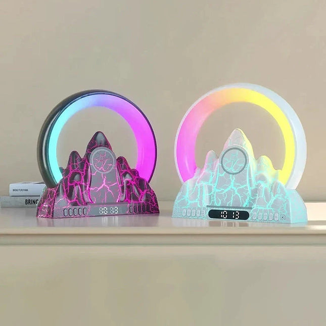 Lasten yövaloherätyskello vuori-designilla