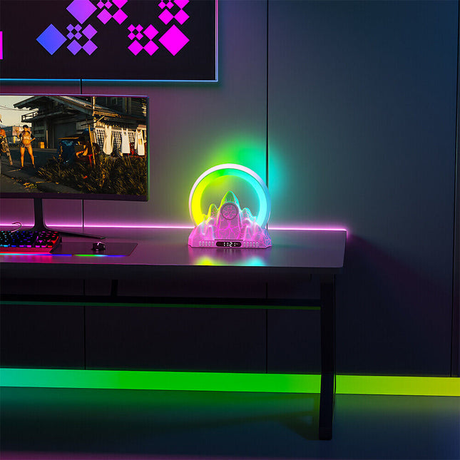 Lasten yövaloherätyskello vuori-designilla