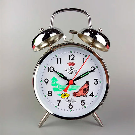 Perinteinen mekaaninen kaksoiskello herätyskello