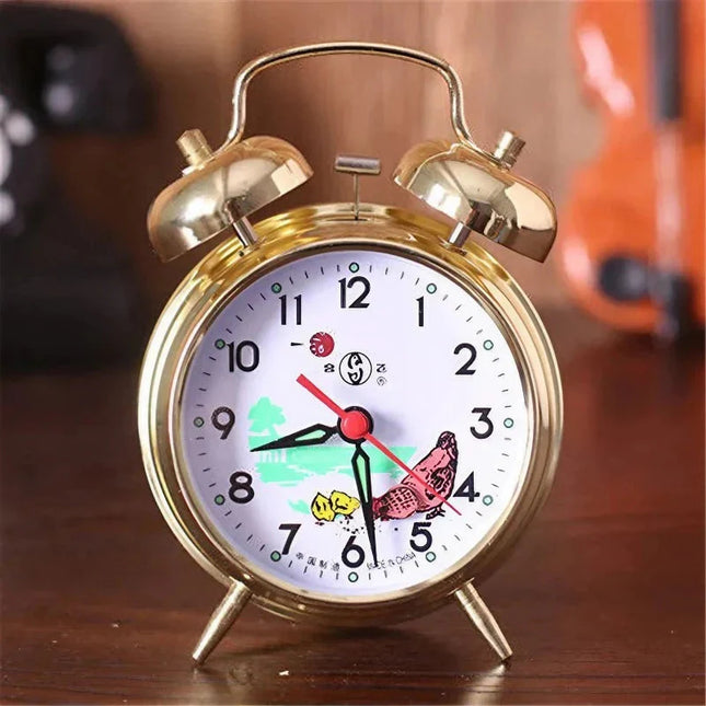 Mekaaninen herätyskello tuplakelloilla