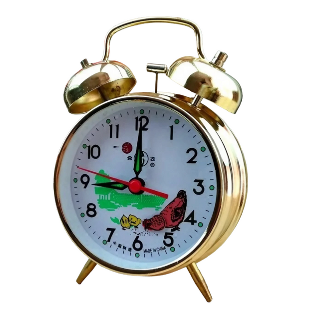Mekaaninen herätyskello tuplakelloilla