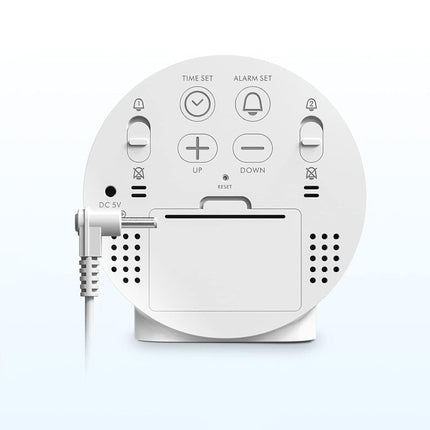 Pyöreä paristokäyttöinen digitaalinen herätyskello