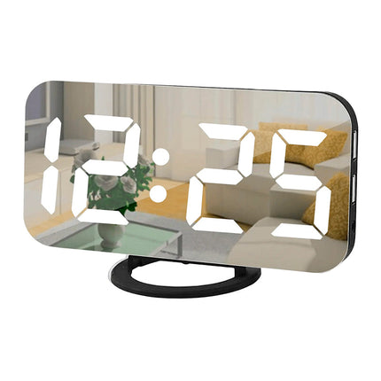 Tärisevä herätyskello peilinäytöllä