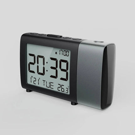 Kannettava paristokäyttöinen herätyskello projektorilla