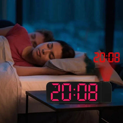 Digitaalinen projektoriherätyskello peilinäytöllä