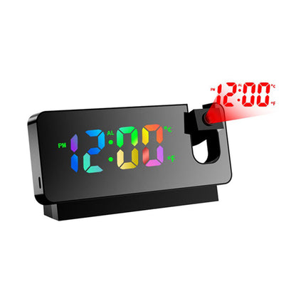 Moderni design-projektoriherätyskello värinäytöllä