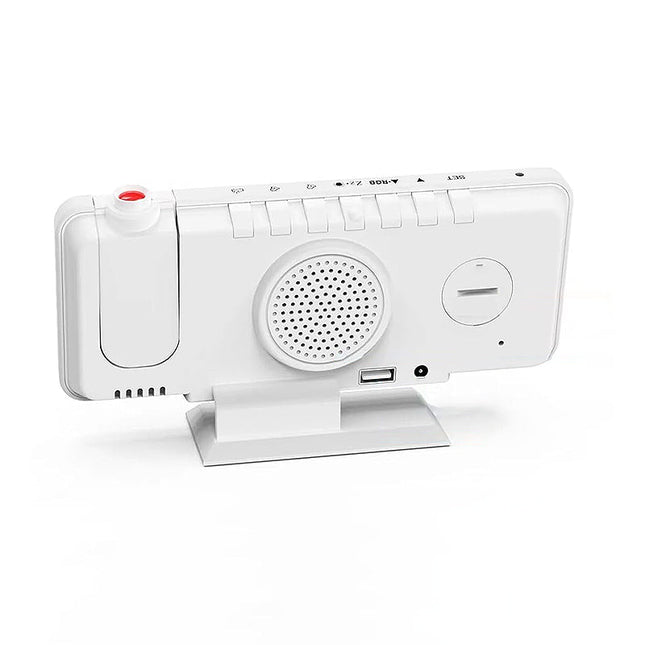 Verkkovirralla toimiva projektoriherätyskello peilillä