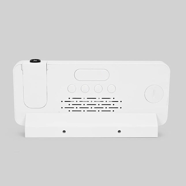 USB-projektoriherätyskello peilipinnalla ja väreillä