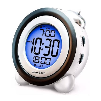 Kovaääninen herätyskello digitaalisella näytöllä