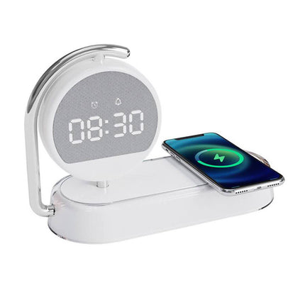 Auringonnousu-herätyskello langattomalla puhelinlaturilla