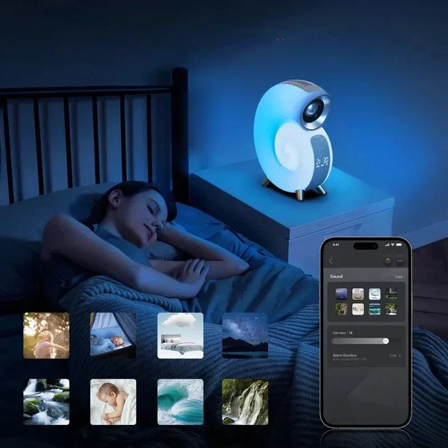 Sarastusvalo herätyskello Bluetooth-kaiuttimella