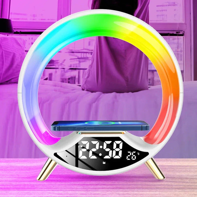 Lasten auringonnousu-herätyskello RGB-tunnelmavalolla