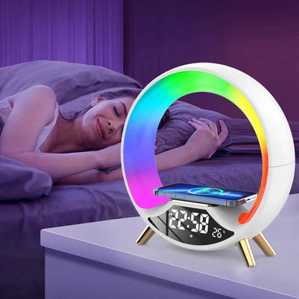 Lasten auringonnousu-herätyskello RGB-tunnelmavalolla