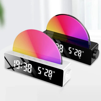 Herätysvalo auringonnousu- ja laskusimulaatiolla