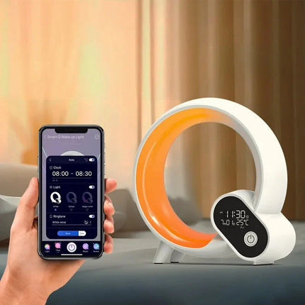 Herätysvalo luonnonäänillä ja auringonnousulla