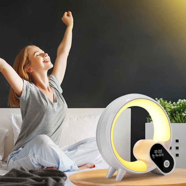 Herätysvalo luonnonäänillä ja auringonnousulla