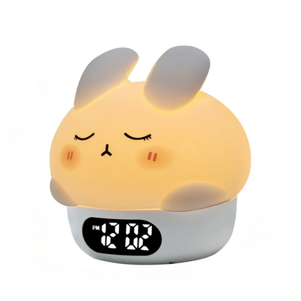 Suloinen pupu yövalo herätyskello vauvalle